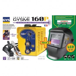 : POSTE A SOUDER INVERTER GYSMI 160P + MASQUE LCD TECHNO 11 GYS