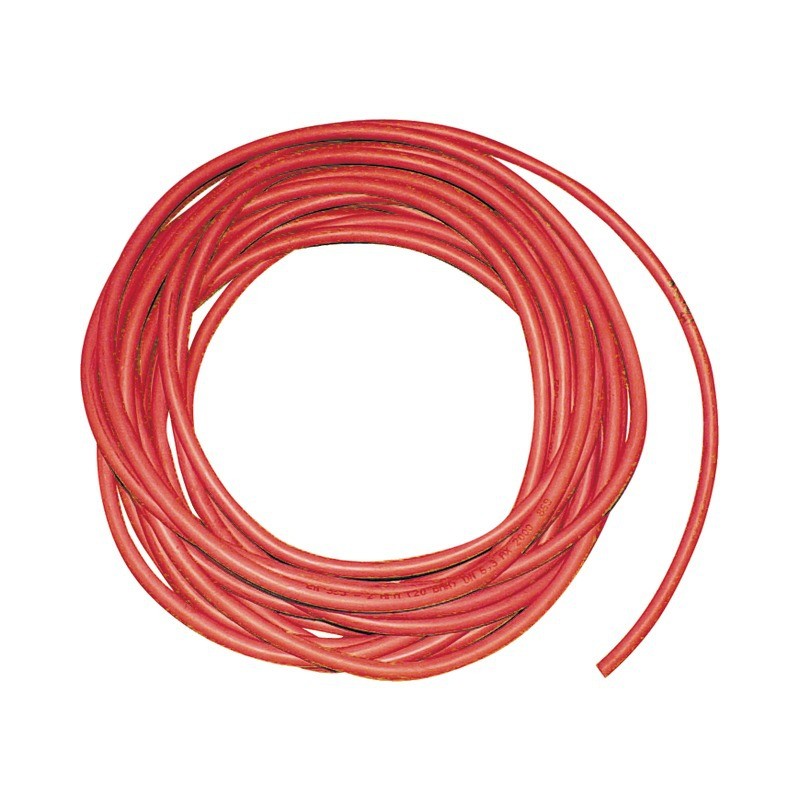 : TUYAU ROUGE ACETHYLENE 10 MM ROULEAU DE 5 M