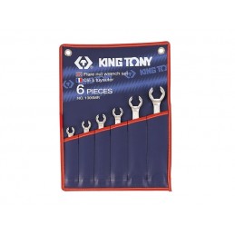 KING TONY  : Trousse de clés à tuyauter pouces - 6 pièces