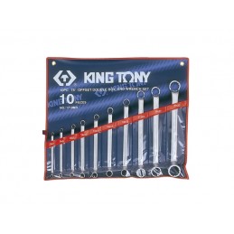 KING TONY  : Trousse de clés polygonales contrecoudées métriques - 10 pièces